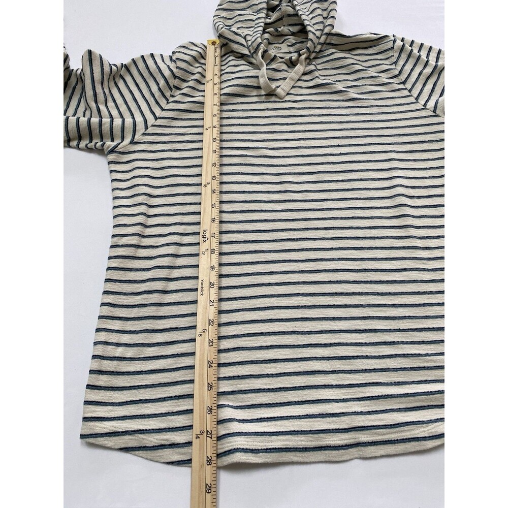Marine Layer Playa Hoodie XL Striped Coastal Grandma Pullover Beach Sweatshirt - Picture 4 of 7